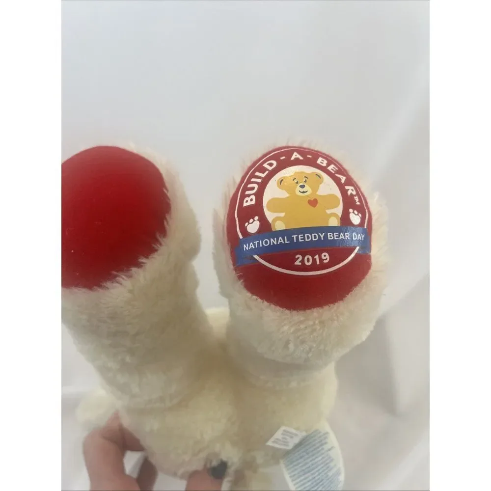 Build a Bear BAB‎ Ivory National Teddy Bear Day 2019 Plush Stuffed Animal 15